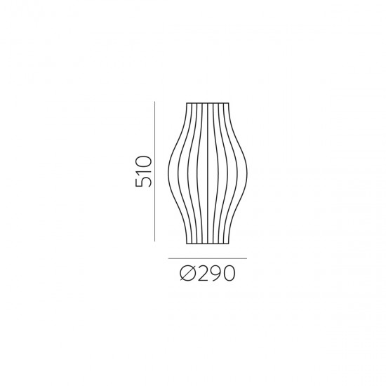 Veioza Mirta S30541B ACB E27, Alb, Spania