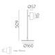 Veioza Gina S3874080N ACB GU10, Negru, Spania