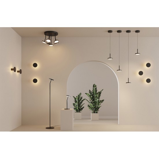 Veioza Corvus S3945000N ACB LED, Negru, Spania