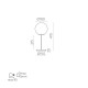 Veioza Parma S3946080N ACB E27, Negru, Spania