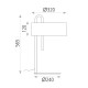 Veioza Clip S8178081BN ACB E27, Alb, Spania