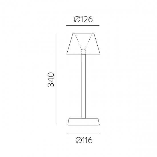 Veioza Exterior Asahi S81900N ACB LED, Negru, Spania