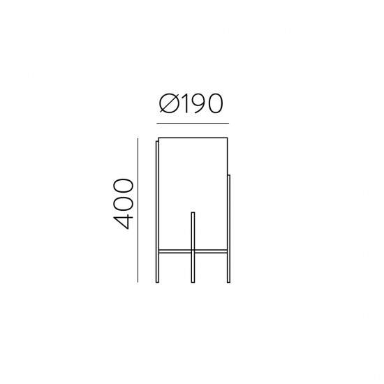 Veioza Naos S8191080O ACB E27, Auriu, Spania