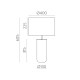 Veioza Lindana S8194N ACB E27, Negru, Spania