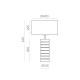 Veioza Sharm S8206080N ACB E27, Negru, Spania