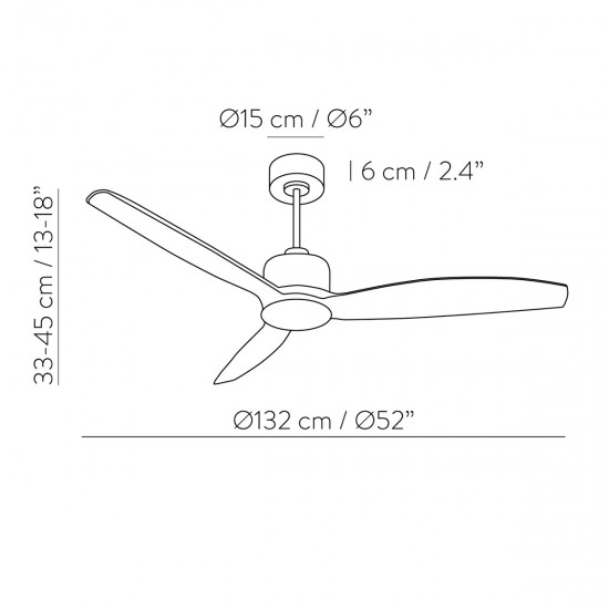 Ventilator Garbin V250252XNM ACB Negru, Spania