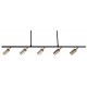 Lustra Tip Spot HUSA 8339(0225) Amplex, GU10, Negru, Polonia