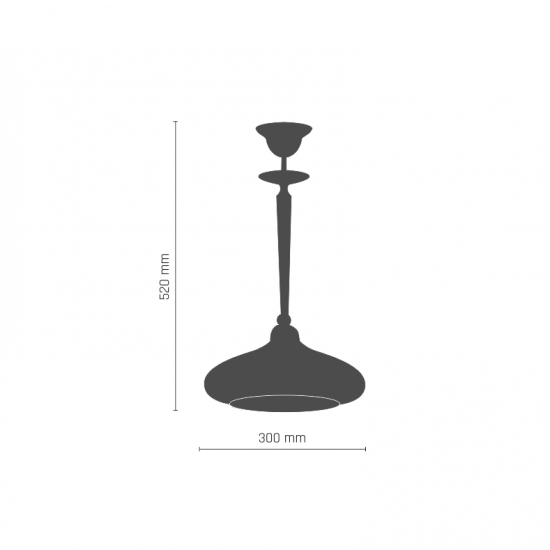 Suspensie AGAT 8952(112) Amplex, E27, Auriu, Polonia