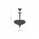 Suspensie AGAT 8897(110) Amplex, E14, Auriu, Polonia