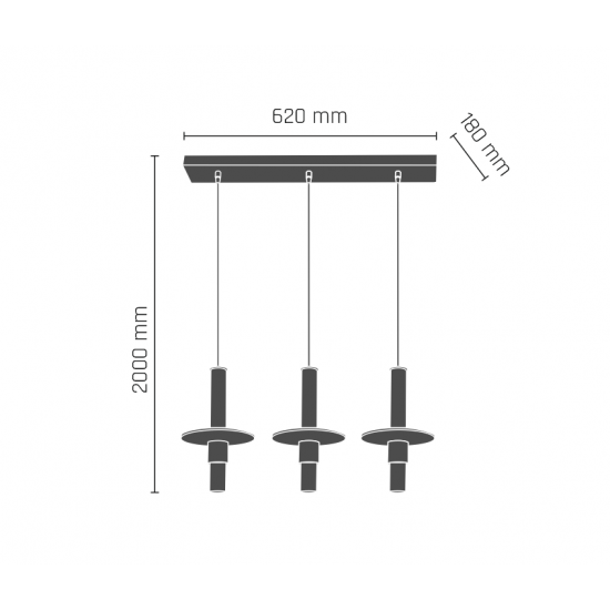 Suspensie ALVITO 8151(0536) Amplex, GU10, Alb, Polonia