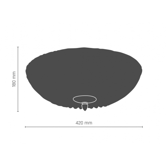 Lustra Plafon DIAMANTE  8236 Amplex,  Auriu, Polonia
