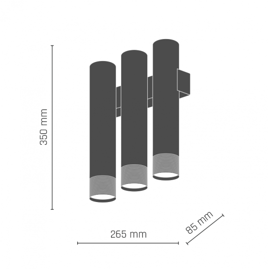 Aplica EIDO 8272(0348) Amplex, GU10, Negru, Polonia