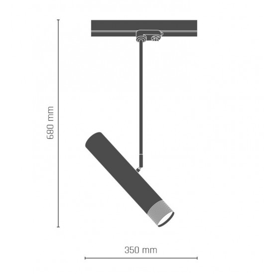 Spot Pe Sina EIDO 8274(0349) Amplex, GU10, Negru, Polonia