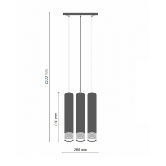 Suspensie EIDO 8261(0358) Amplex, GU10, Alb, Polonia
