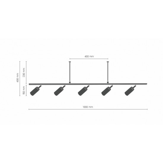 Lustra Tip Spot HUSA 8340(0296) Amplex, GU10, Alb, Polonia
