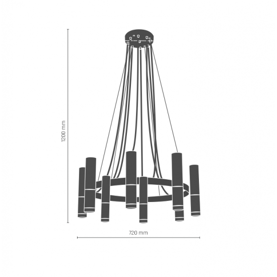 Candelabru KAVOS  8921 Amplex,  Alb, Polonia