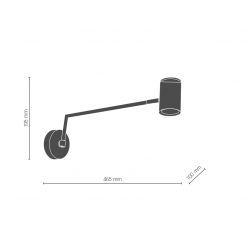 Aplica LAGARES 8345 Amplex,  Auriu, Polonia