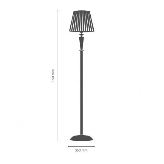 Lampadar LILOSA 8702(258) Amplex, E14, Crom, Polonia