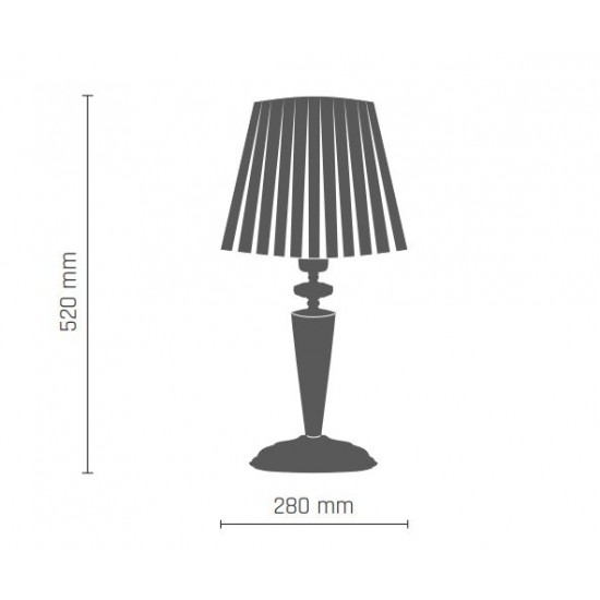 Lampa De Birou LILOSA 8692(260) Amplex, E14, Crom, Polonia