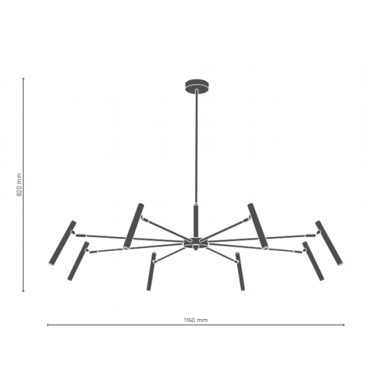 Candelabru LIVO 8394(0403) Amplex, G9, Auriu, Polonia