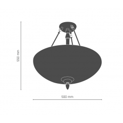 Lustra Plafon MODENA  8708 Amplex,  Auriu, Polonia