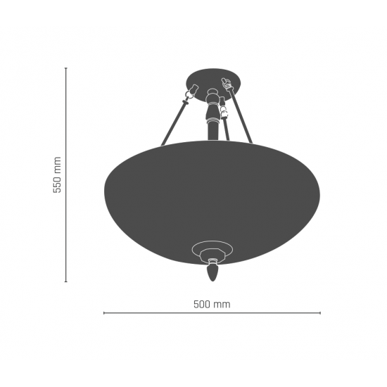Lustra Plafon MODENA  8708 Amplex,  Auriu, Polonia