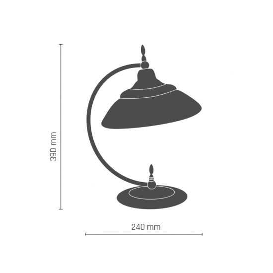 Veioza ONYX OPAL 8792(691) Amplex, E27, Auriu, Polonia