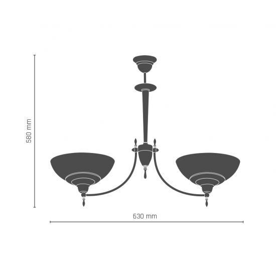 Candelabru ONYX OPAL 8763(331) Amplex, E27, Auriu, Polonia