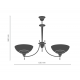 Candelabru ONYX OPAL 8763(331) Amplex, E27, Auriu, Polonia