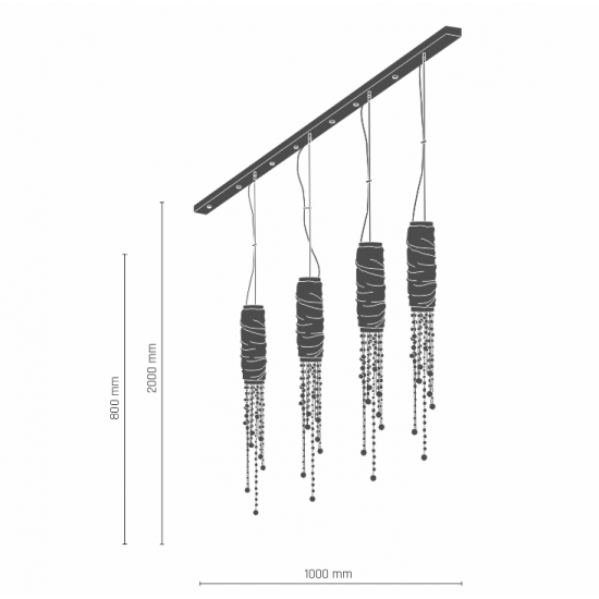 Suspensie TUBO 8836 Amplex,  Crom, Polonia