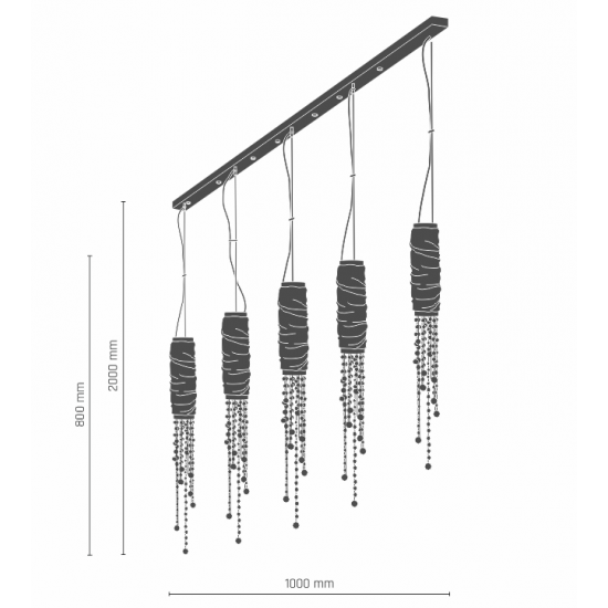Suspensie TUBO 8838 Amplex,  Crom, Polonia