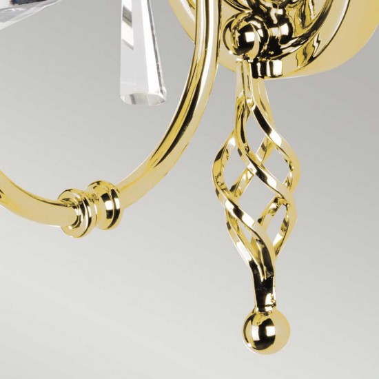 Aplica Aegean de la Elstead E14, Auriu, Ag1-Pol-Brass, UK