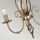 Candelabru Artisan de la Elstead E14, Alama, Art3-Agd-Brass, UK