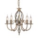 Candelabru Artisan de la Elstead E14, Alama, Art5-Agd-Brass, UK