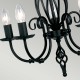 Candelabru Artisan de la Elstead E14, Negru, Art5-Black, UK