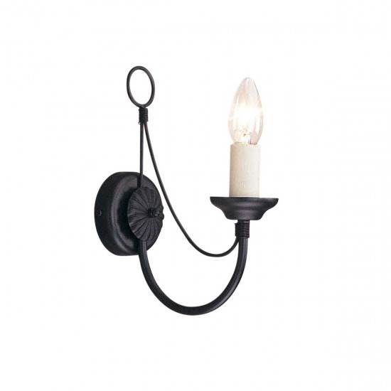 Aplica Carisbrooke de la Elstead E14, Negru, Cb1-Black, UK