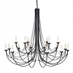 Candelabru Carisbrooke de la Elstead E14, Negru, Cb18-Black, UK