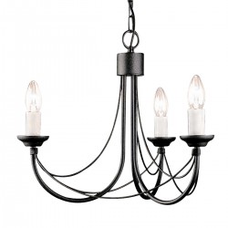 Candelabru Carisbrooke de la Elstead E14, Negru, Cb3-Black, UK