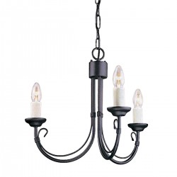 Candelabru Chartwell de la Elstead E14, Negru, Ch3-Black, UK