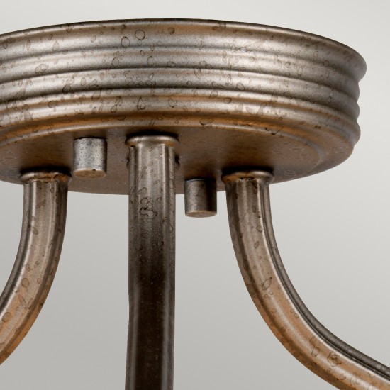 Lustra Plafon Crown de la Elstead E27, Ruginiu, Crown-Sf, UK