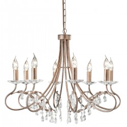 Candelabru Christina de la Elstead E14, Crem, Crt8-Silver-Gold, UK