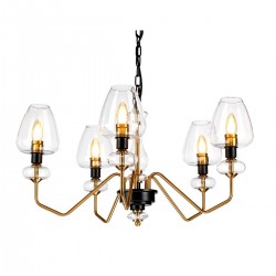 Candelabru Armand de la Elstead E14, Negru, Dl-Armand5-Ab, UK