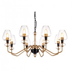 Candelabru Armand de la Elstead E14, Negru, Dl-Armand8-Ab, UK