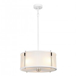 Pendul Corona de la Elstead E27, Alb, Dl-Corona-3P-Wpn, UK