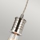 Pendul Douille de la Elstead E27, Nichel, Douille-P-Pn, UK