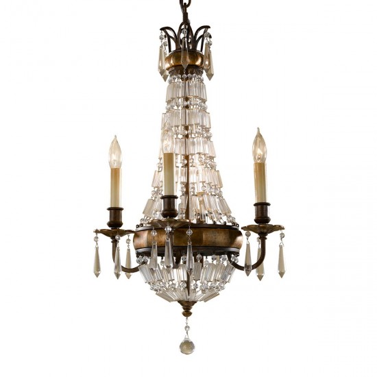 Candelabru Bellini Feiss de la Elstead E14, Bronz, Fe-Bellini4, UK