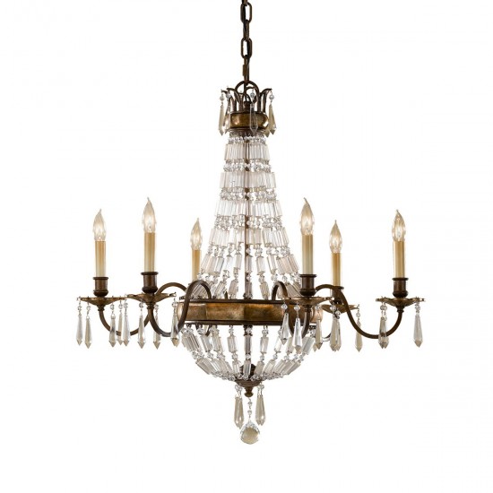 Candelabru Bellini Feiss de la Elstead E14, Bronz, Fe-Bellini6, UK