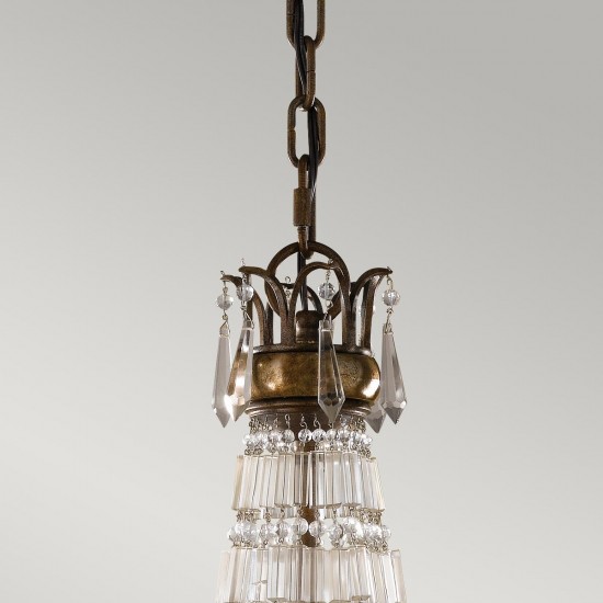 Candelabru Bellini Feiss de la Elstead E14, Bronz, Fe-Bellini6, UK