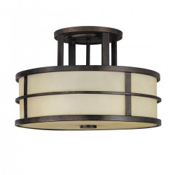 Plafoniera Fusion Feiss de la Elstead E27, Bronz, Fe-Fusion-Sf, UK