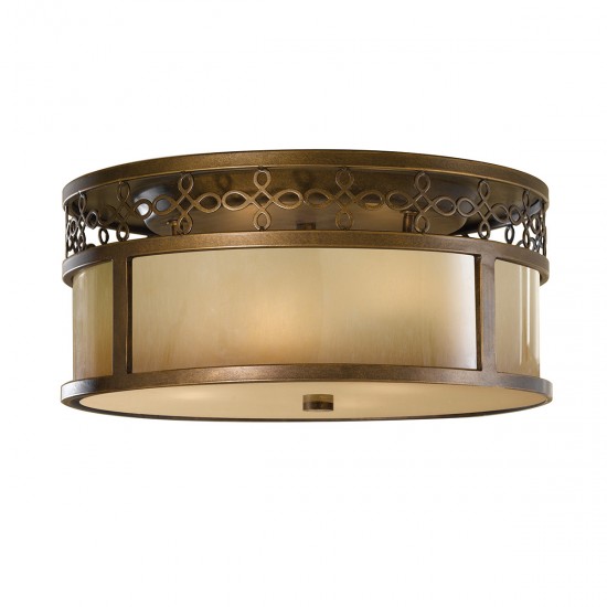 Plafoniera Justine Feiss de la Elstead E27, Bronz, Fe-Justine-F, UK